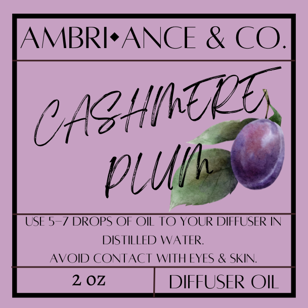 Cashmere Plum Diffuser Oil 2oz Bottle