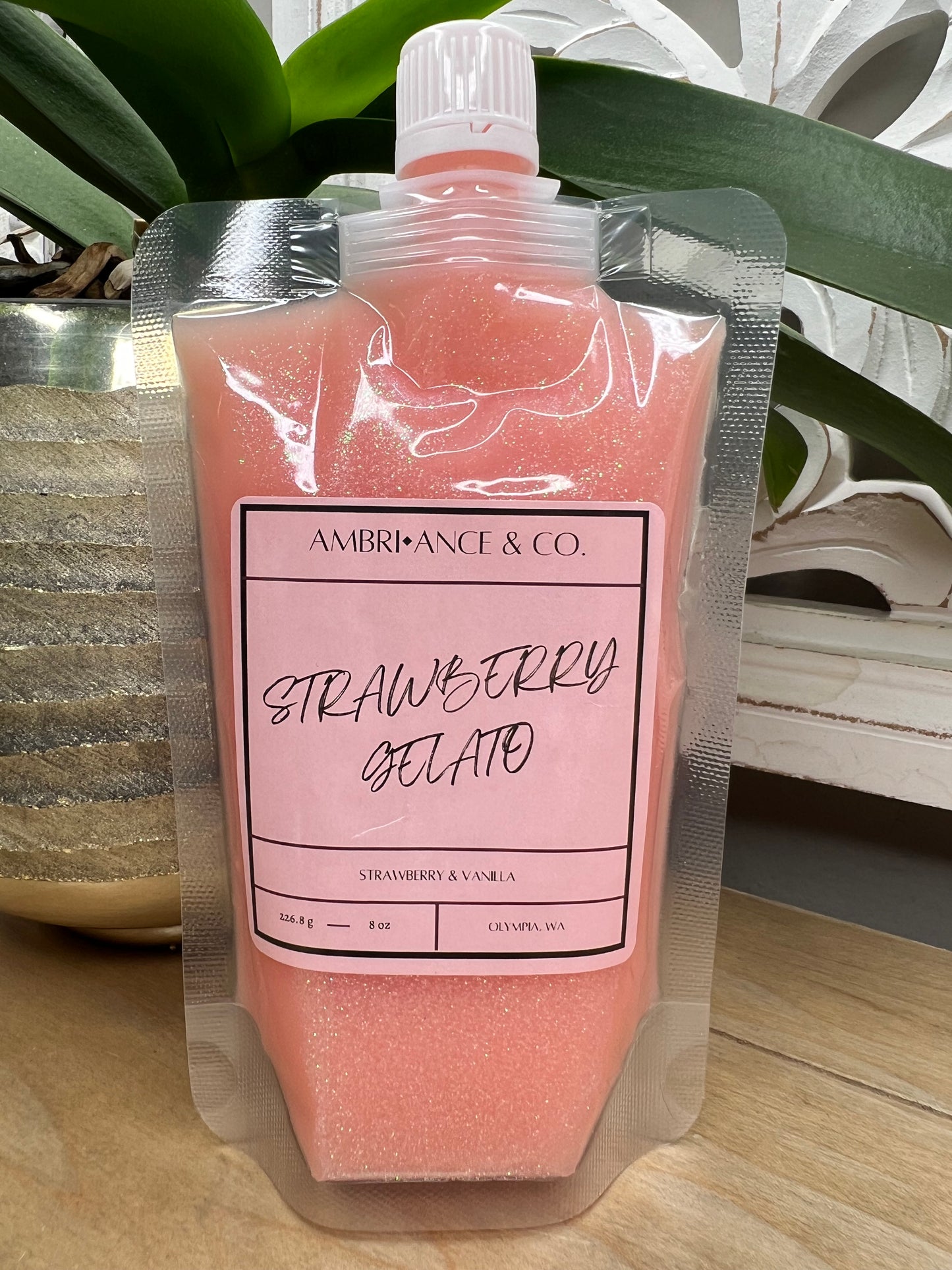 Strawberry Gelato Squeeze Wax 8oz Pouch
