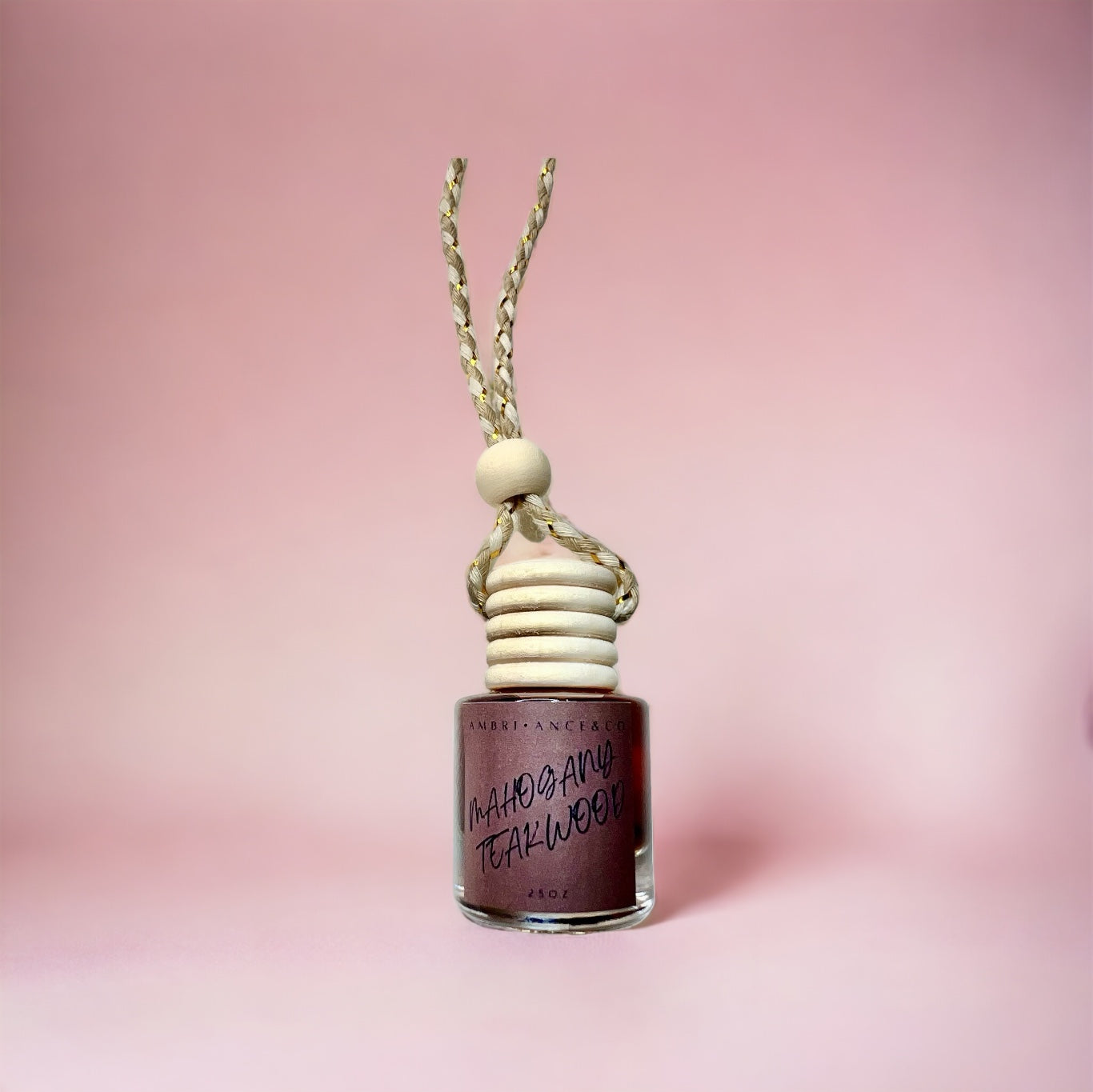 Mahogany Teakwood Scented Car Freshener