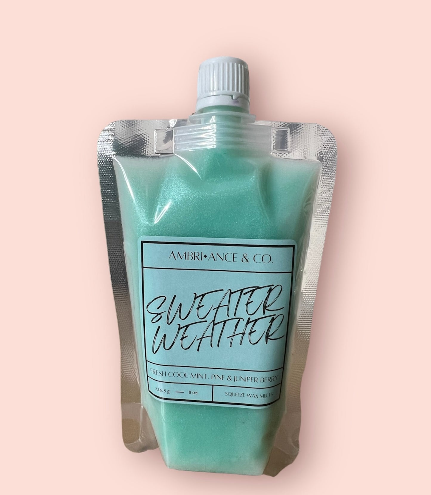 Sweater Weather Squeeze Wax Melts 8oz squeezable Pouch