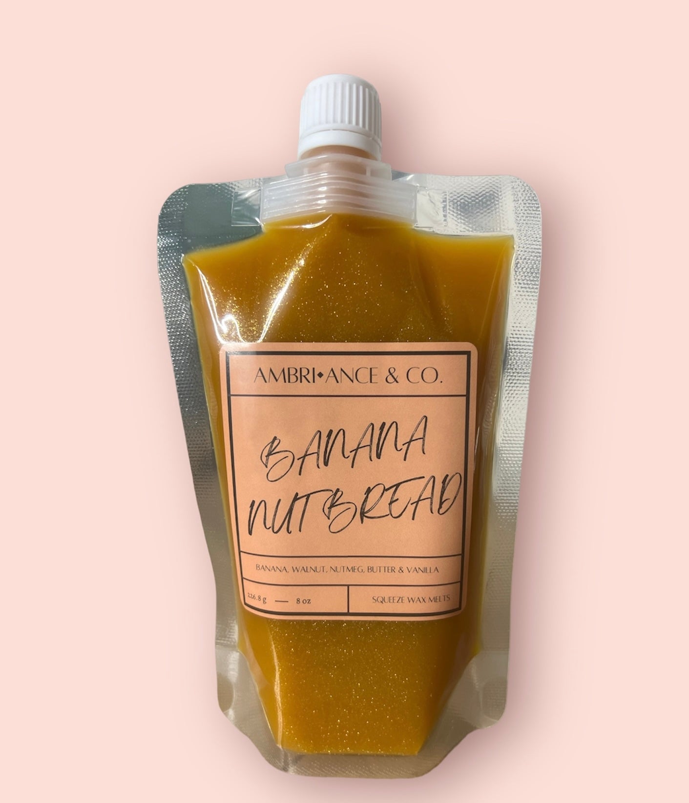 Banana Nut Bread Squeeze Wax Melts 8oz Squeezable Pouch