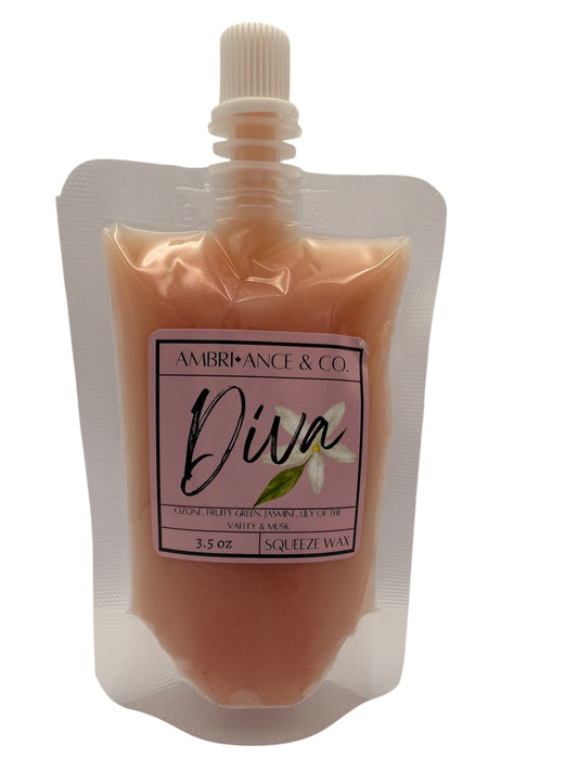 Diva Squeeze Wax Melts 3.5oz Pouch