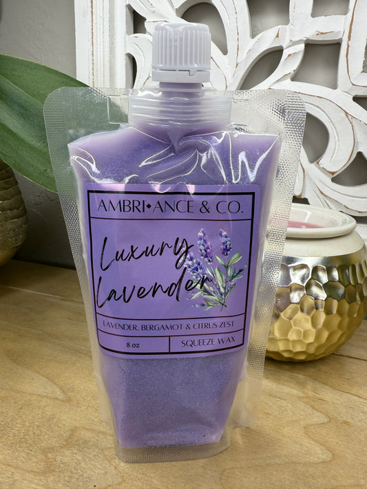 Luxury Lavender Squeeze Wax 8oz Pouch