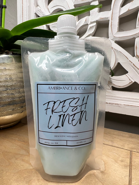 Fresh Linen Squeeze Wax 8oz Pouch