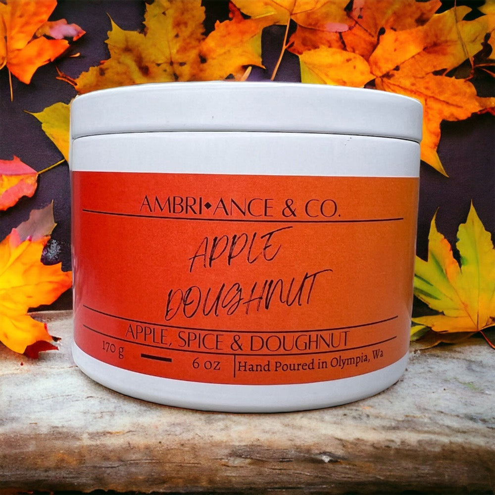 Apple Doughnut Wax Candle 6 oz.